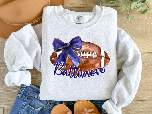 Baltimore Football Bow